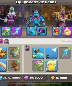 Vendre compte clash of clans