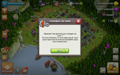 Vendre compte clash of clans