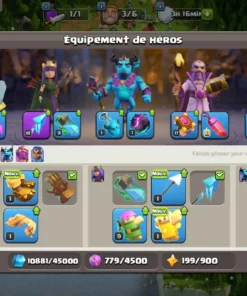 Vendre compte clash of clans