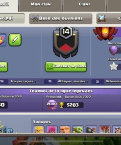 Vendre compte clash of clans