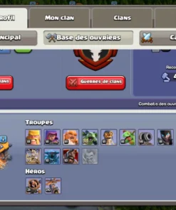 Vendre compte clash of clans