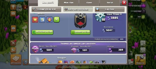 Vendre compte clash of clans