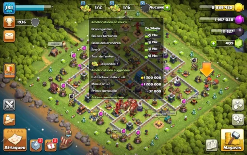 Achat compte clash of clans