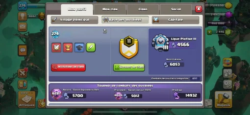 Achat compte clash of clans