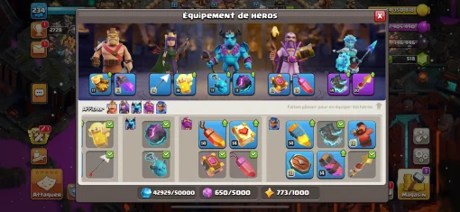 Achat compte clash of clans