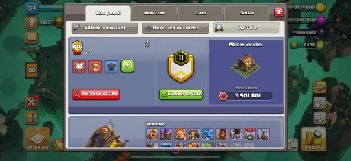 Achat compte clash of clans