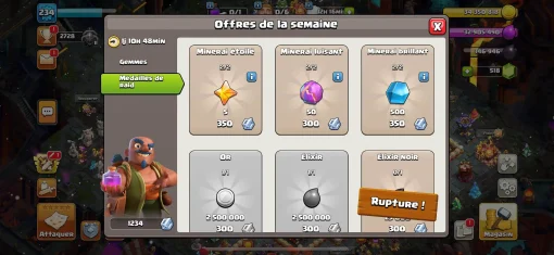 Achat compte clash of clans