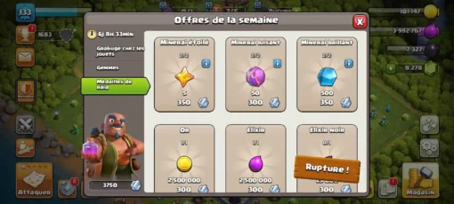 Achat compte clash of clans