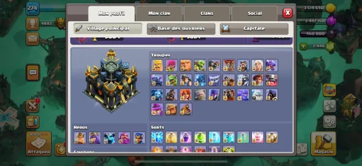 Achat compte clash of clans