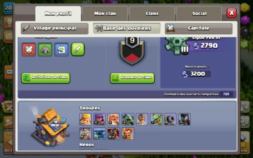 Achat compte clash of clans