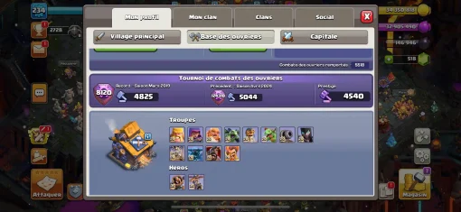 Achat compte clash of clans