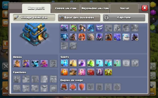 Achat compte clash of clans