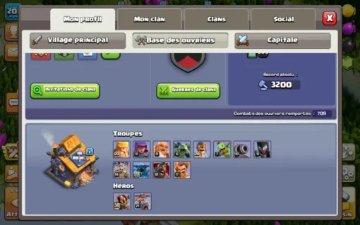 Achat compte clash of clans