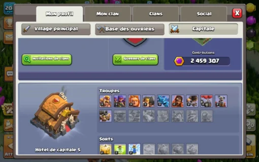 Achat compte clash of clans