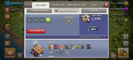 Achat compte clash of clans