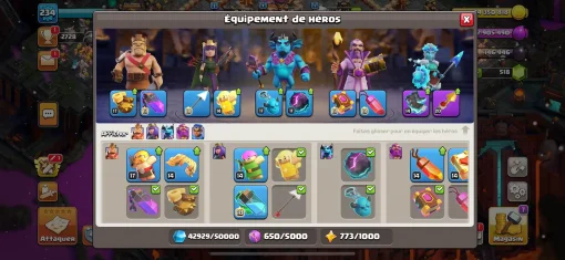 Achat compte clash of clans