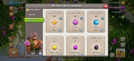 Acheter compte clash of clans