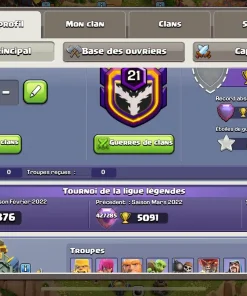 Vendre compte clash of clans