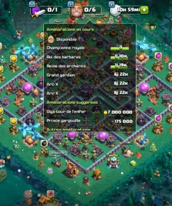 Vendre compte clash of clans