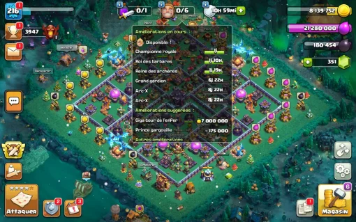 Vendre compte clash of clans