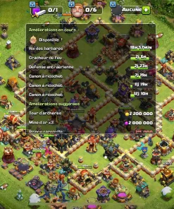 Vendre compte clash of clans