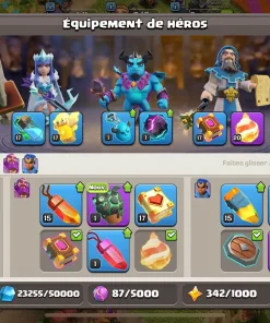 Vendre compte clash of clans