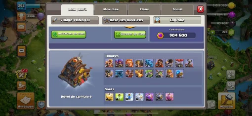 Vendre compte clash of clans