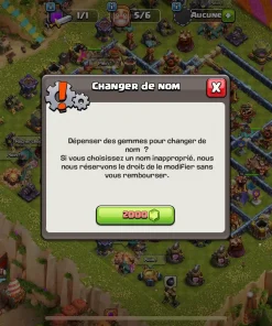 Vendre compte clash of clans