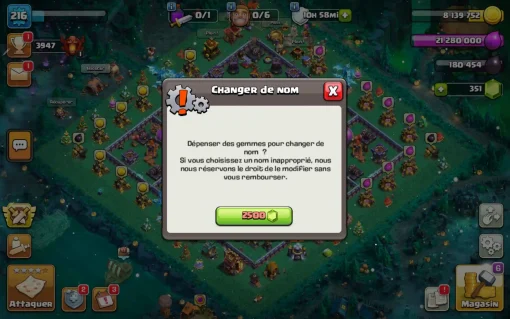 Vendre compte clash of clans