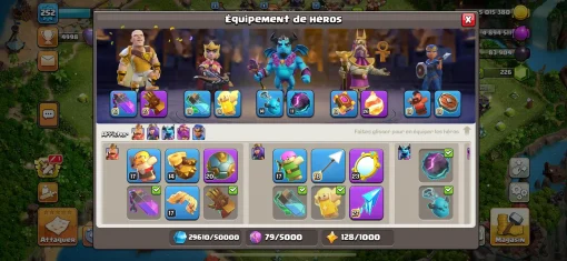 Vendre compte clash of clans