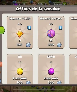 Vendre compte clash of clans