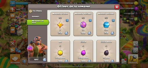 Vendre compte clash of clans