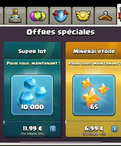 Vendre compte clash of clans