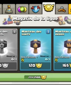 Vendre compte clash of clans