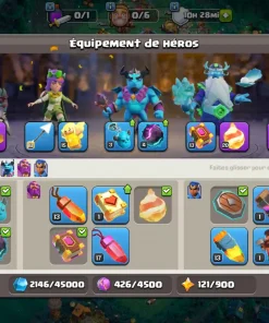 Vendre compte clash of clans