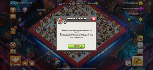 Vendre compte clash of clans