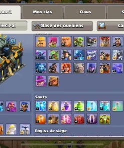 Vendre compte clash of clans