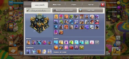 Vendre compte clash of clans