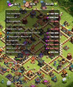 Vendre compte clash of clans