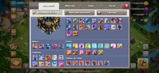 Vendre compte clash of clans