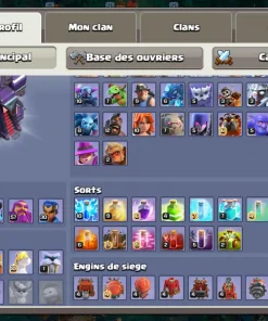 Vendre compte clash of clans