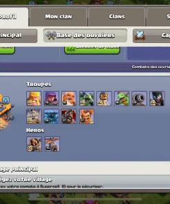 Vendre compte clash of clans