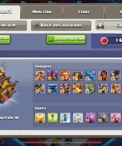 Vendre compte clash of clans
