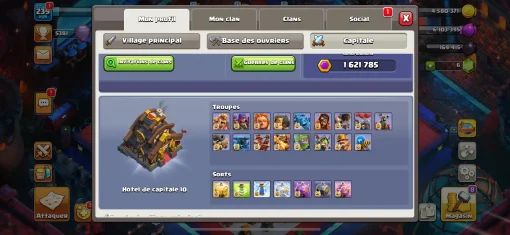 Vendre compte clash of clans
