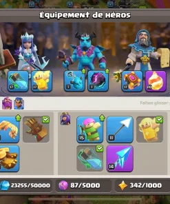 Vendre compte clash of clans