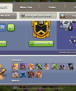 Vendre compte clash of clans