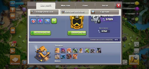 Vendre compte clash of clans