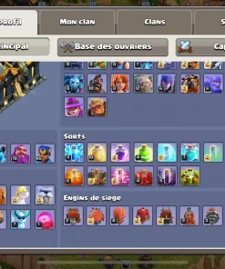 Vendre compte clash of clans