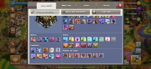 Vendre compte clash of clans