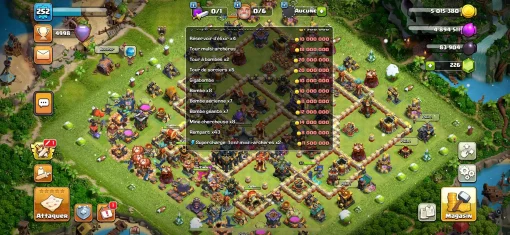 Vendre compte clash of clans